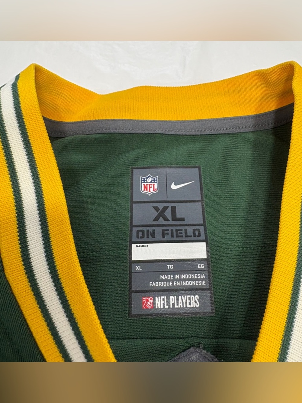 Nike Green Bay Packers Jarred Abbrederis #84 NFL Football Jersey Mens XL - Picture 4 of 10